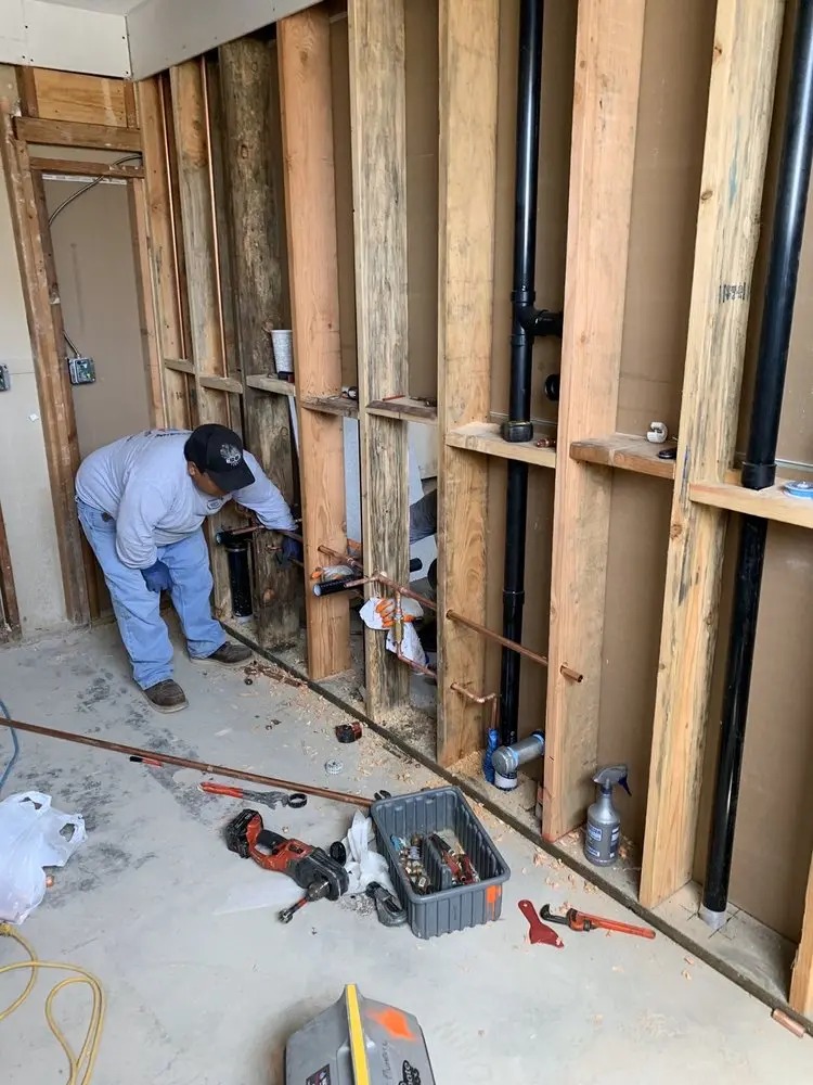 Commercial rough-in plumbing for Gas Line Repair in Studebaker